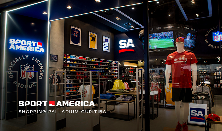 Loja Sport America - Shopping Palladium em Curitiba