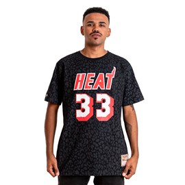 Camiseta NBA Hardwood Classics Name Number Alonzo Mourning Miami Heat - Mitchell & Ness