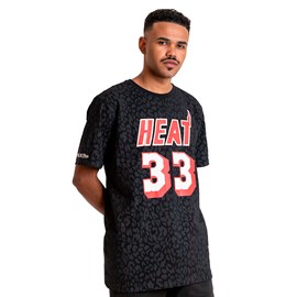 Camiseta NBA Hardwood Classics Name Number Alonzo Mourning Miami Heat - Mitchell & Ness