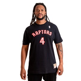 Camiseta NBA Hardwood Classics Name Number Chris Bosh Toronto Raptors - Mitchell & Ness