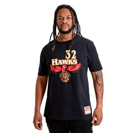 Camiseta NBA Hardwood Classics Name Number Christian Laettner Atlanta Hawks - Mitchell & Ness