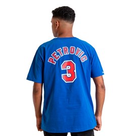 Camiseta NBA Hardwood Classics Name Number Dražen Petrovic Brooklyn Nets - Mitchell & Ness