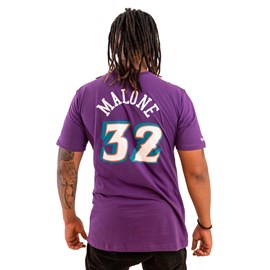Camiseta NBA Name Number Karl Malone Utah Jazz - Mitchell & Ness