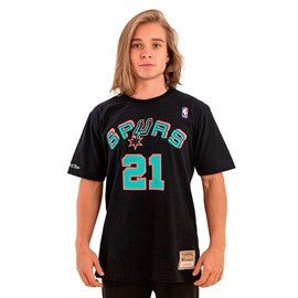 Camiseta NBA Name Number Tim Duncan San Antonio Spurs - Mitchell & Ness
