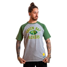 Camiseta Raglan NFL Green Bay Packers - Mitchell & Ness