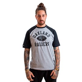 Camiseta Raglan NFL Oakland Raiders - Mitchell & Ness