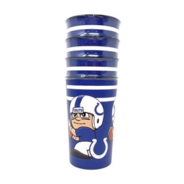 Copo Plástico NFL Indianapolis Colts - Kit com 4