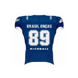 Jersey Oficial Brasil Onças - Kickball Azul