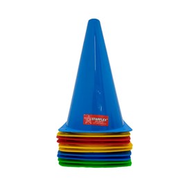 Kit com 10 cones de Agilidade 20 cm - Amarelo